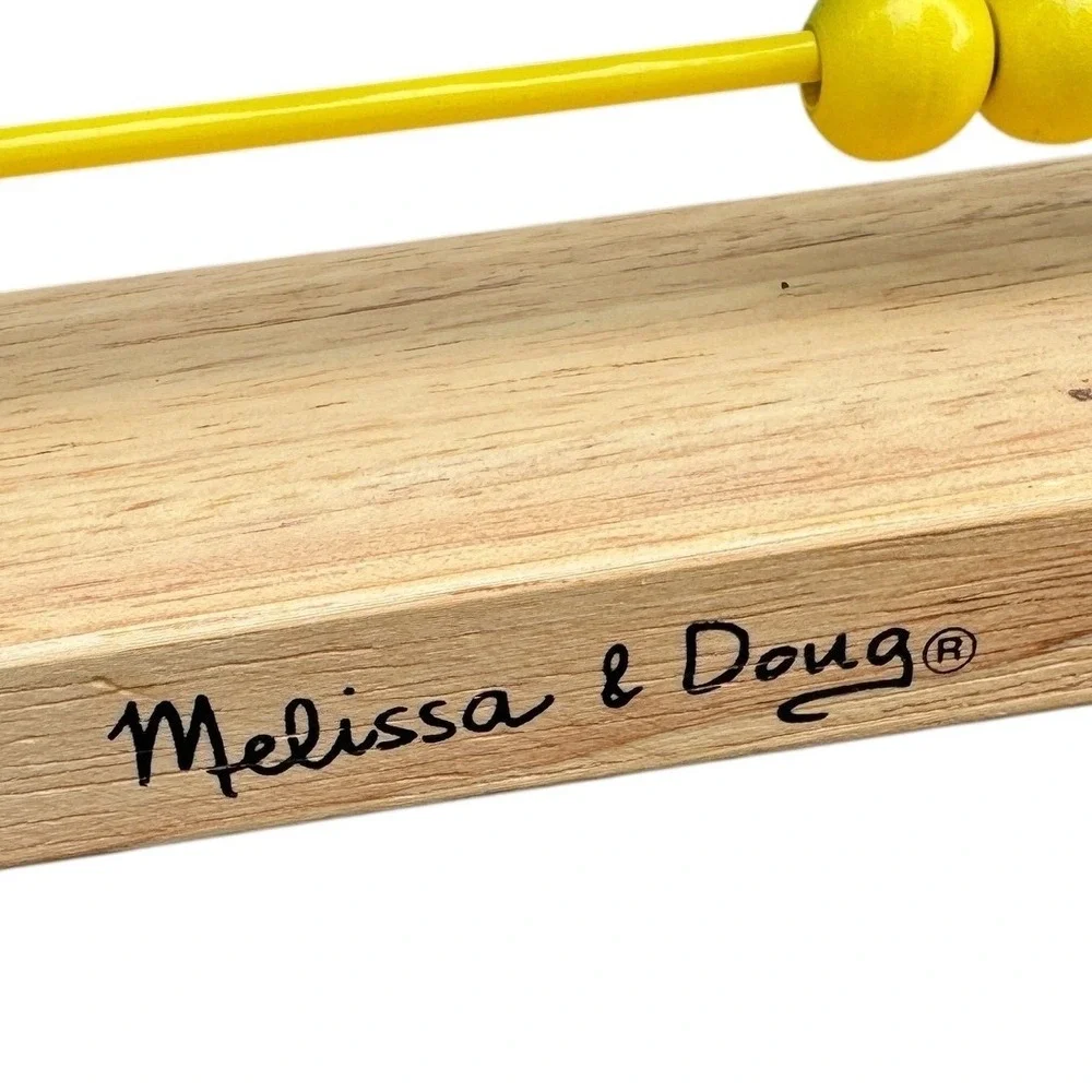 Melissa & Doug Classic Wooden Abacus‎ Counting Toy Primary Colors 493